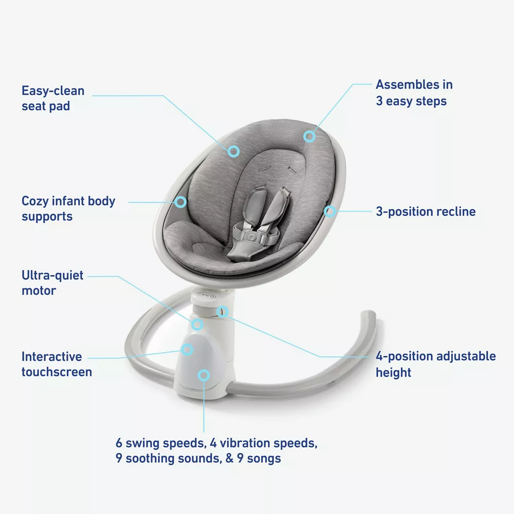Graco Soothe 'n Sway? Bluetooth 3-in-1 Swing - Image 6